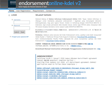 Tablet Screenshot of endorsement.kdei-taipei.org